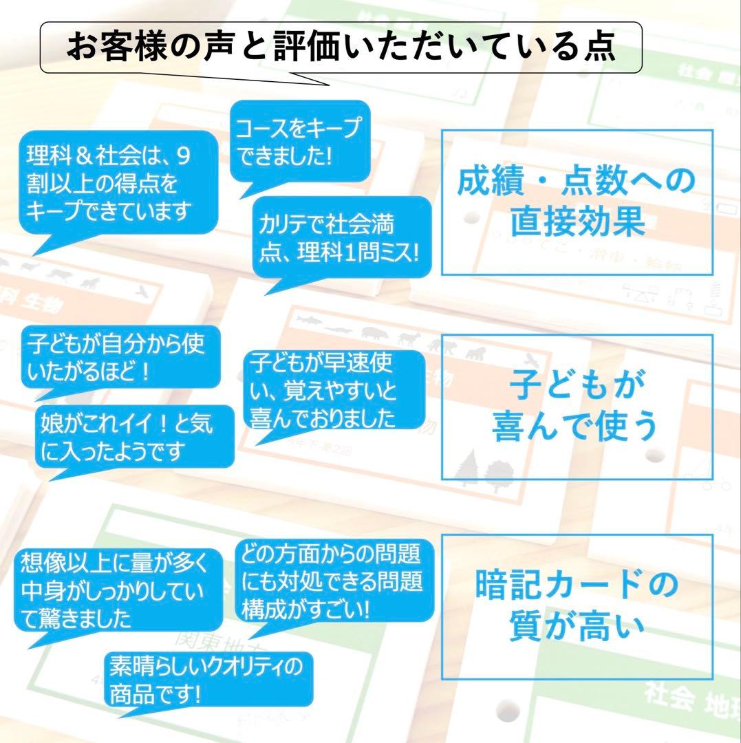 中学受験 暗記カード【5年下 理科全セット 1-18回】予シリ 組分けテスト