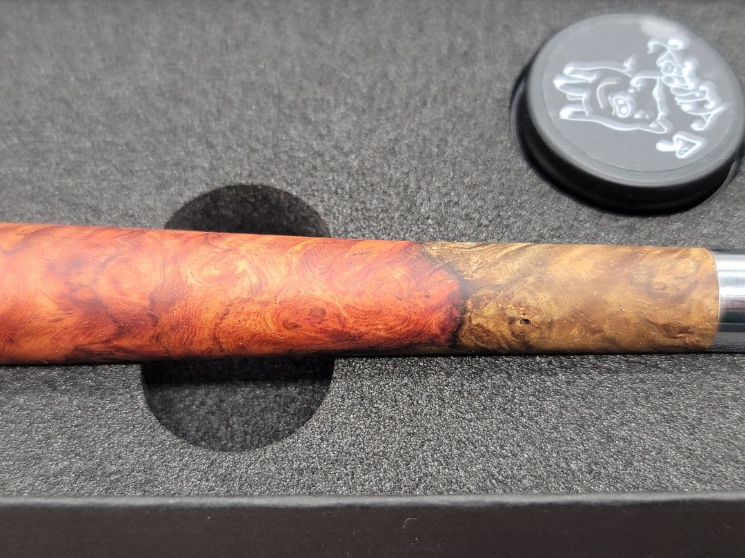 新品　こぶた工房　極上花梨瘤　紅白　シャープペンシル0.5ミリ