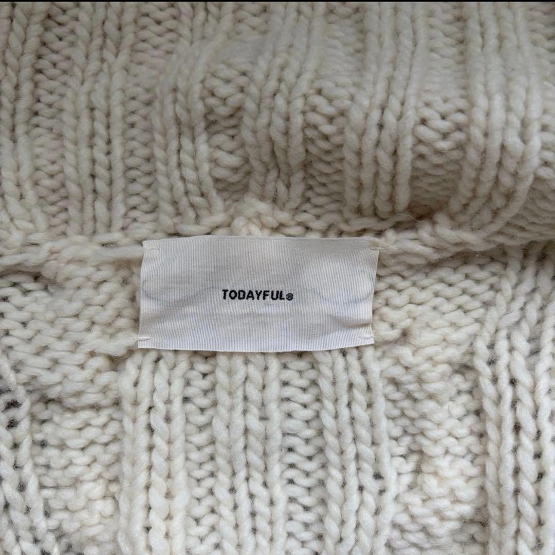 トップス TODAYFUL Volume Handknit Cardigan