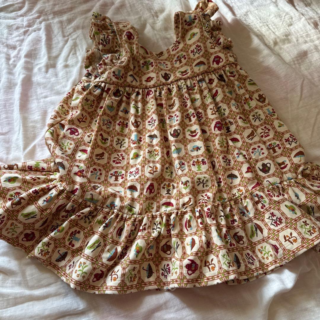 Misha & Puff ノースリーブワンピース 2y ラッフルドレス　お茶会