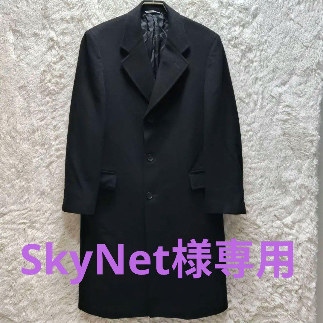 バーニーズニューヨーク カシミア100 チェスターコート ブラック