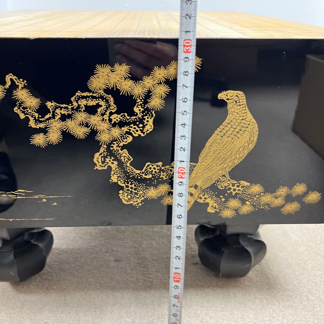 蒔絵 鷹の図碁盤　45.6×42.1×30.2㎝　東Y7-1020②