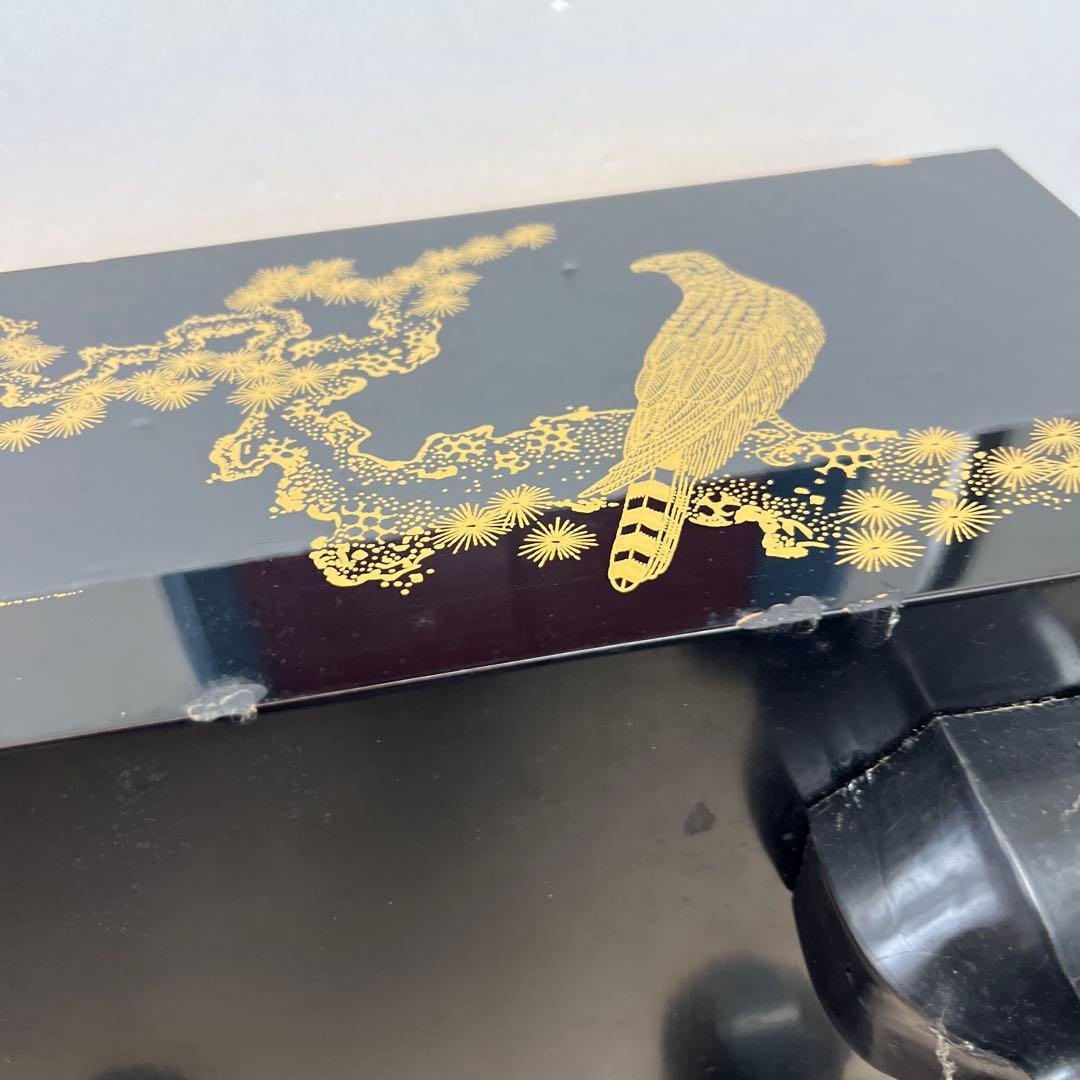 蒔絵 鷹の図碁盤　45.6×42.1×30.2㎝　東Y7-1020②