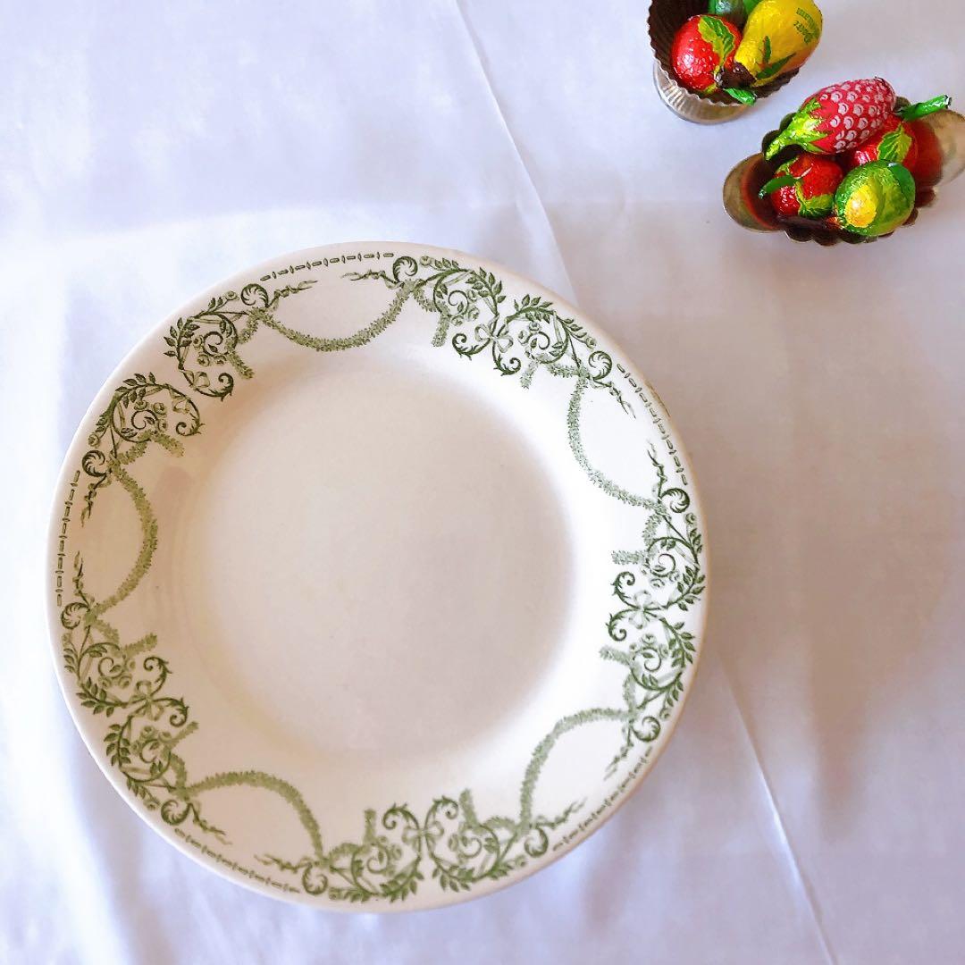 希少　クレイユモントロー 『ナポレオン』ケーキスタンド　フランスアンティーク食器