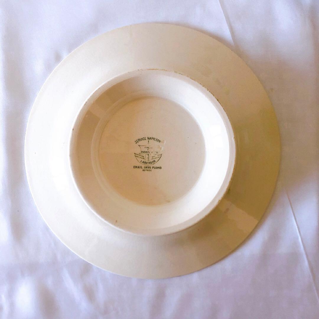 希少　クレイユモントロー 『ナポレオン』ケーキスタンド　フランスアンティーク食器