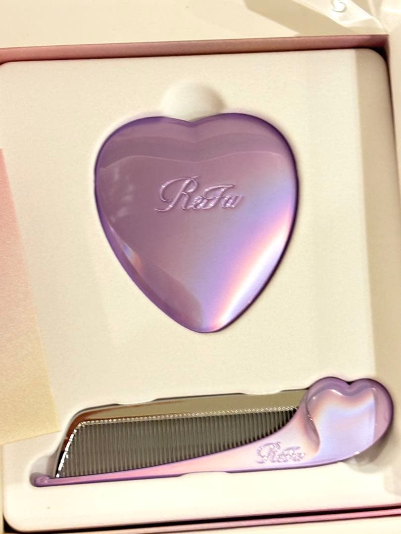 【会員限定色】ReFa ハート型ミラー＆コームセット