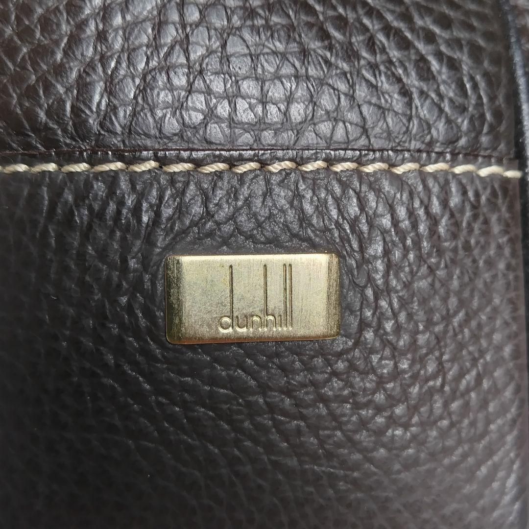 ダンヒル ショルダーバッグ フラップ クロスボディ A4 レザー ブラウン