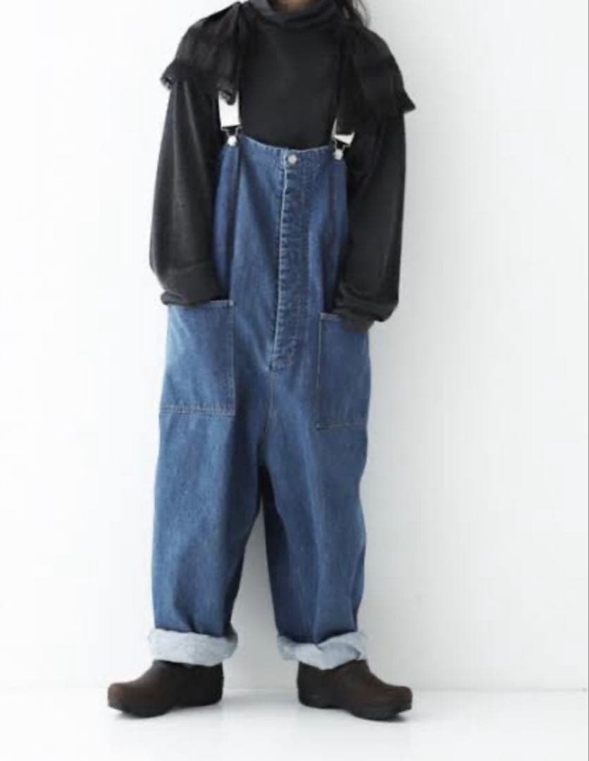 nest Robe デニムデッキサロペット