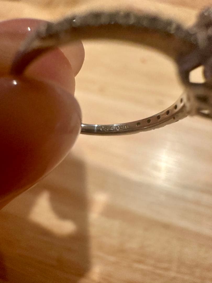 ルビー ダイヤモンド取り巻きリング プラチナ