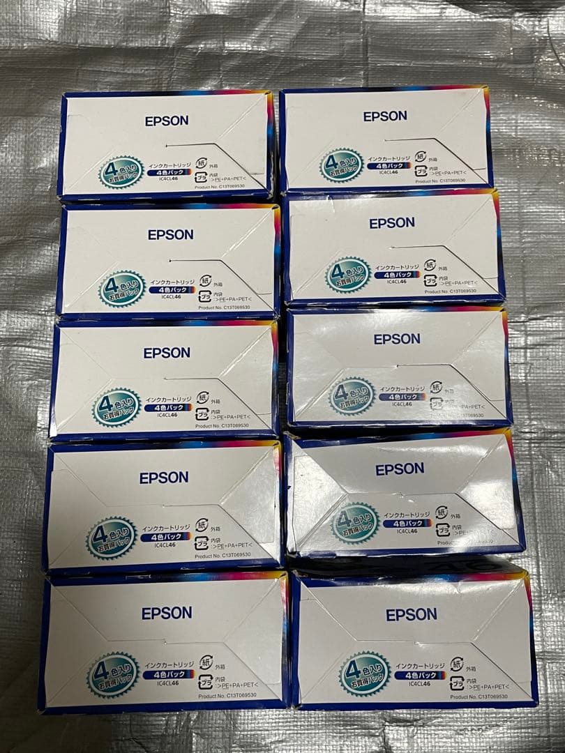 EPSON インクカートリッジ 46 4色パック期限切れ 10個