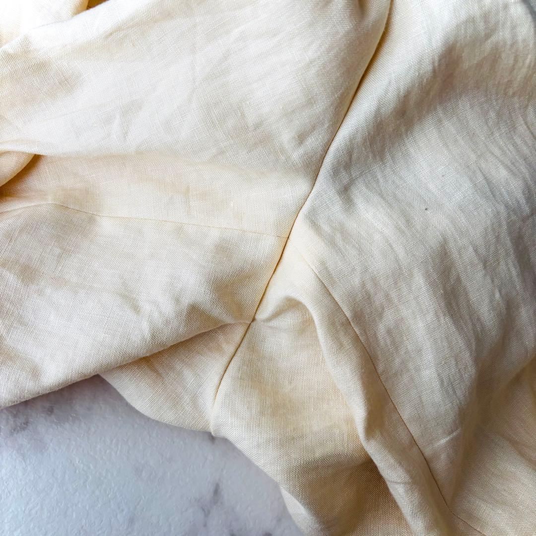 エンフォルド＊バッグオープンオールインワン 36 ライトベージュ 麻 定価4.2