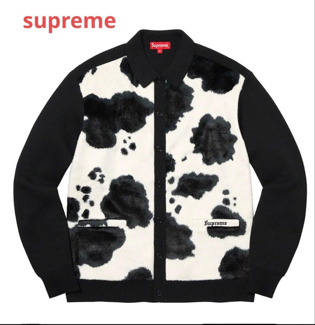 supreme cow print cardigan sサイズ