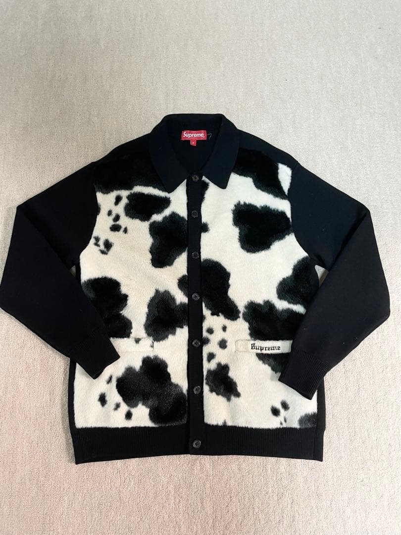 supreme cow print cardigan sサイズ