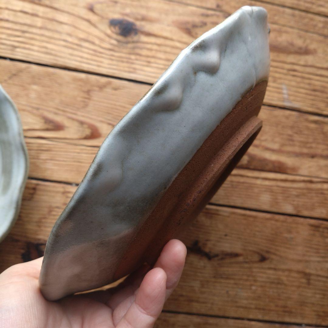 中皿　取り皿　一品料理皿　土ものの器