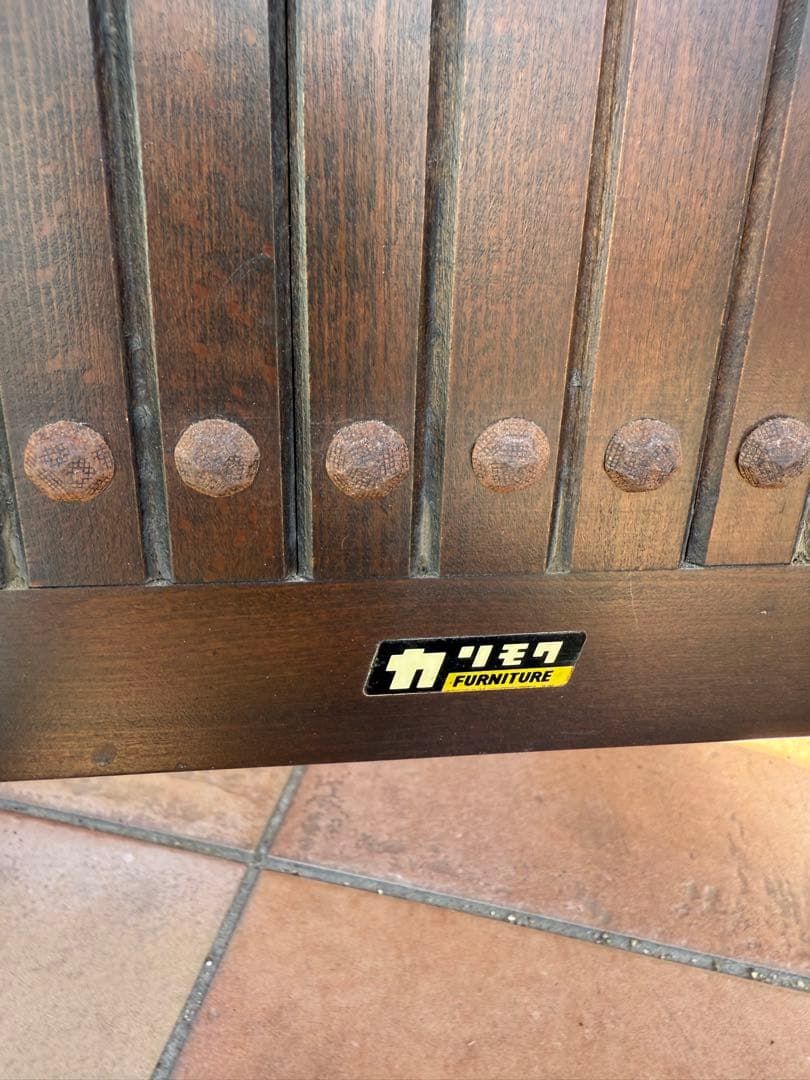 オールドカリモク 鋲打ち ヴィンテージ アンティーク　プランター　ボックス