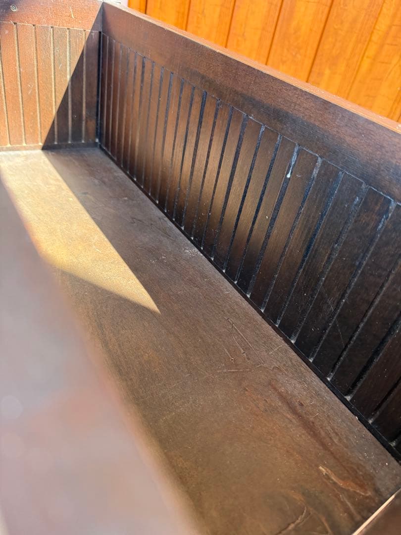 オールドカリモク 鋲打ち ヴィンテージ アンティーク　プランター　ボックス