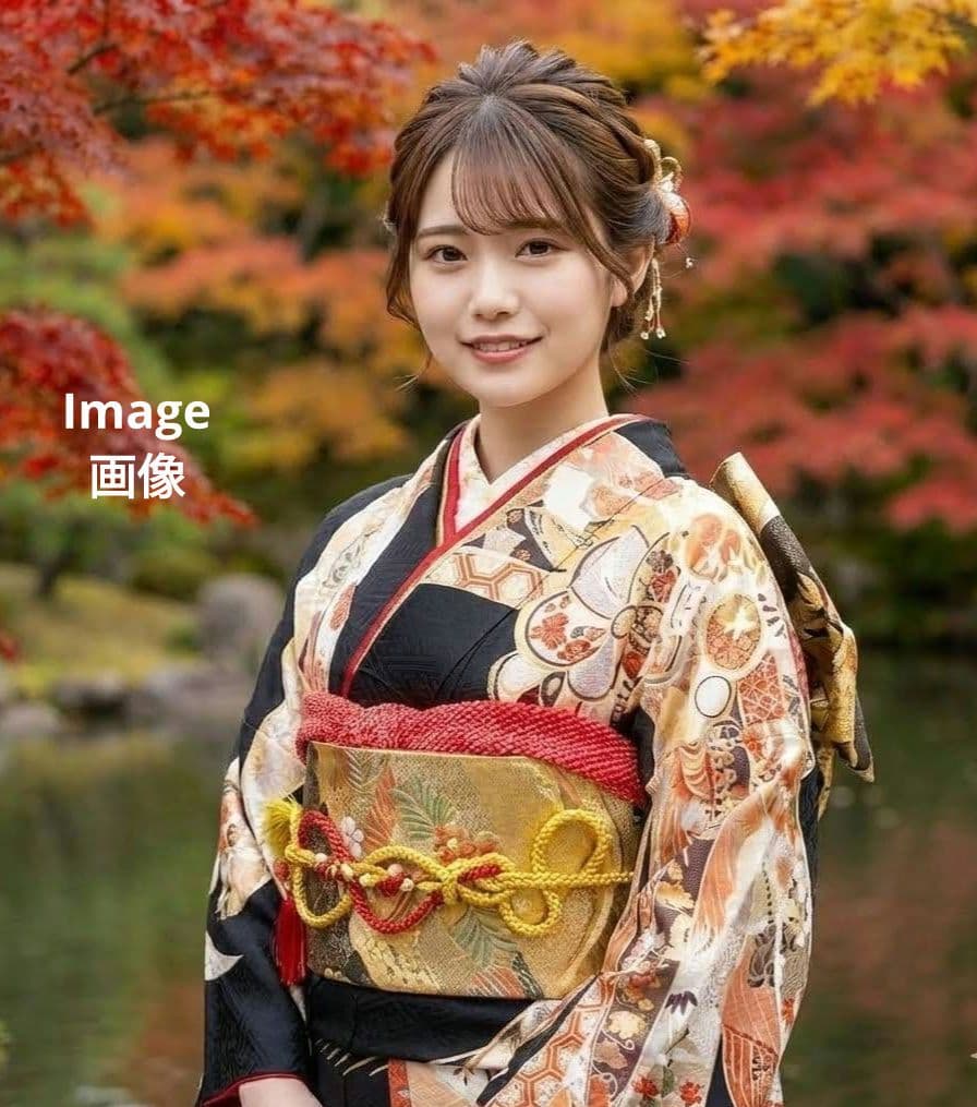 453【最終価格】古典柄　和モダン【正絹振袖7点フルセット】成人式卒業式謝恩会