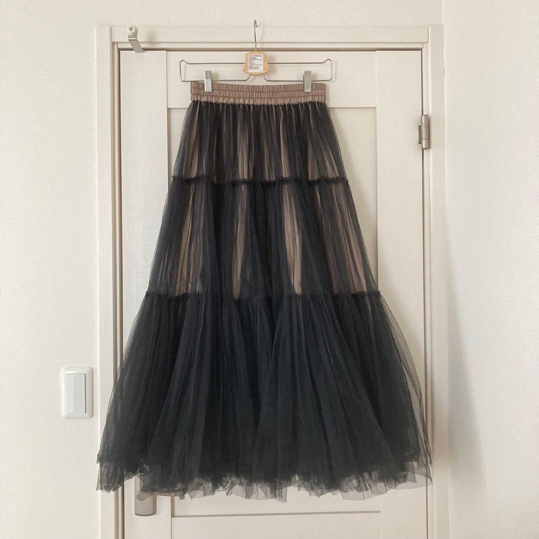 ダブルスタンダードクロージング sov. ボリュームチュールスカート ブラック