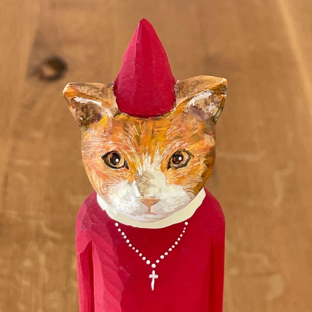 イソベサンタ アニマルサンタ ネコ 茶白