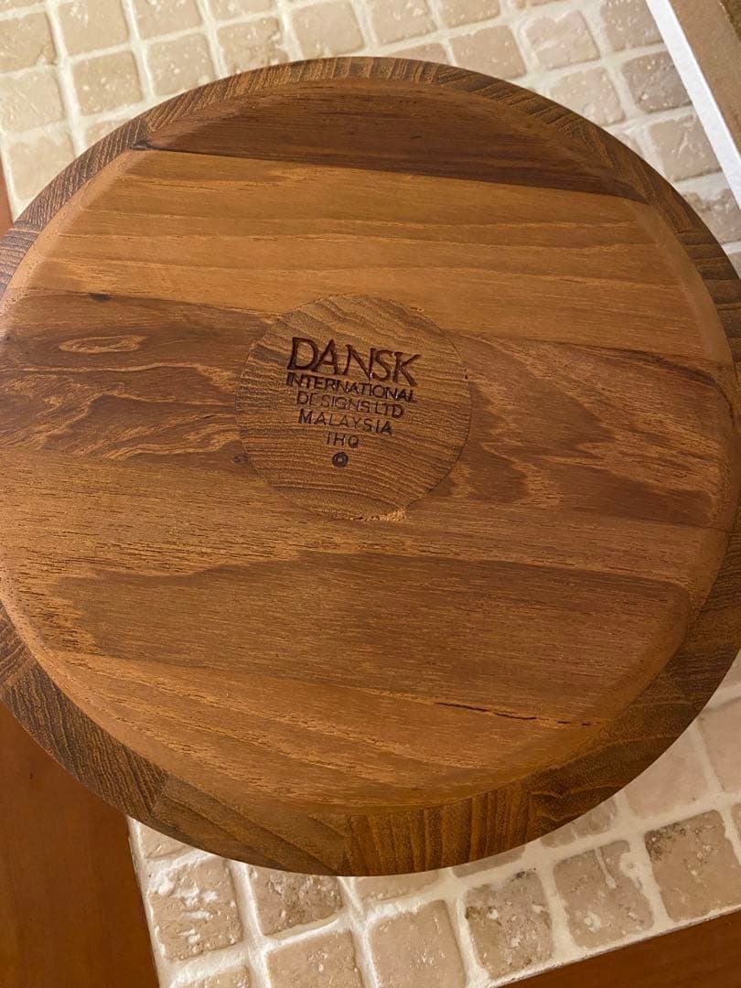 値下げ中‼️DANSK ダンスク　木製マレーシア製　チーク サラダボウル３点セット