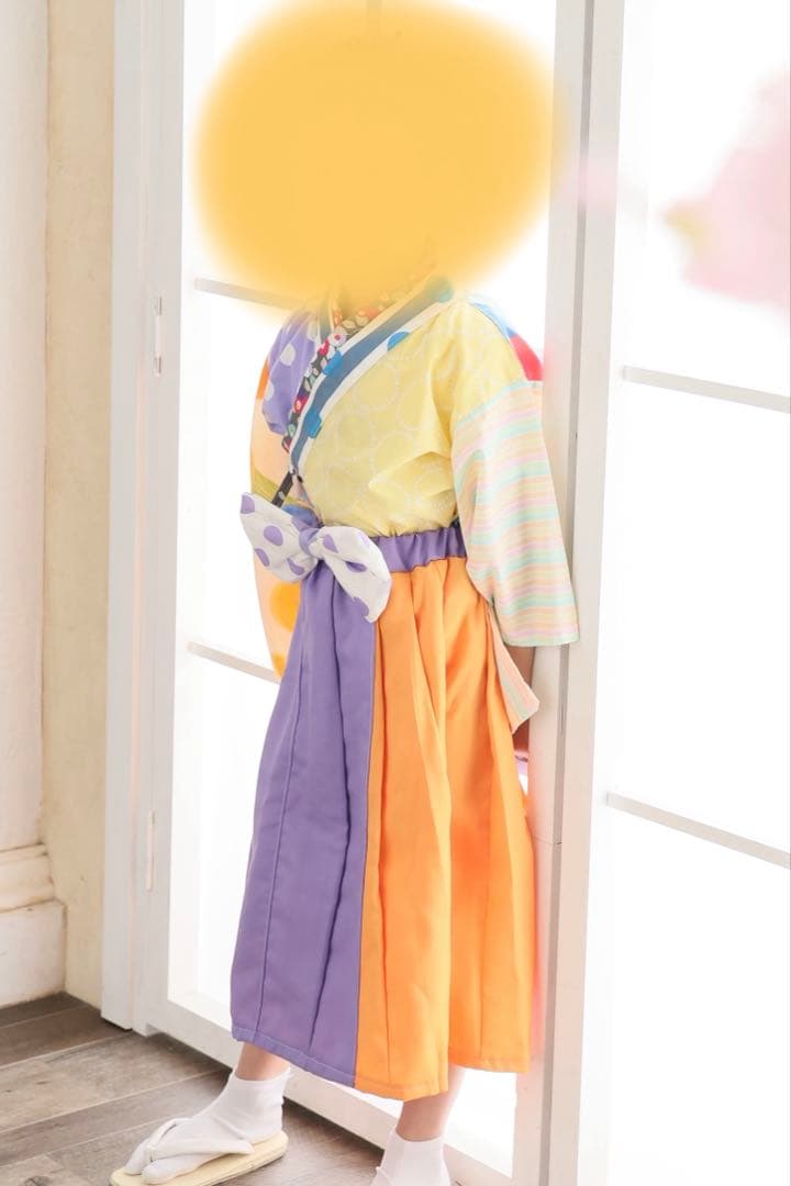 【1点もの】七五三　オリジナル袴　男の子　100cm