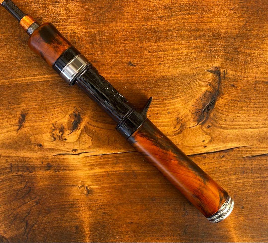 新品未使用　トラウトロッド　4ft9インチ ウッドグリップ　ベイトテレスコロッド