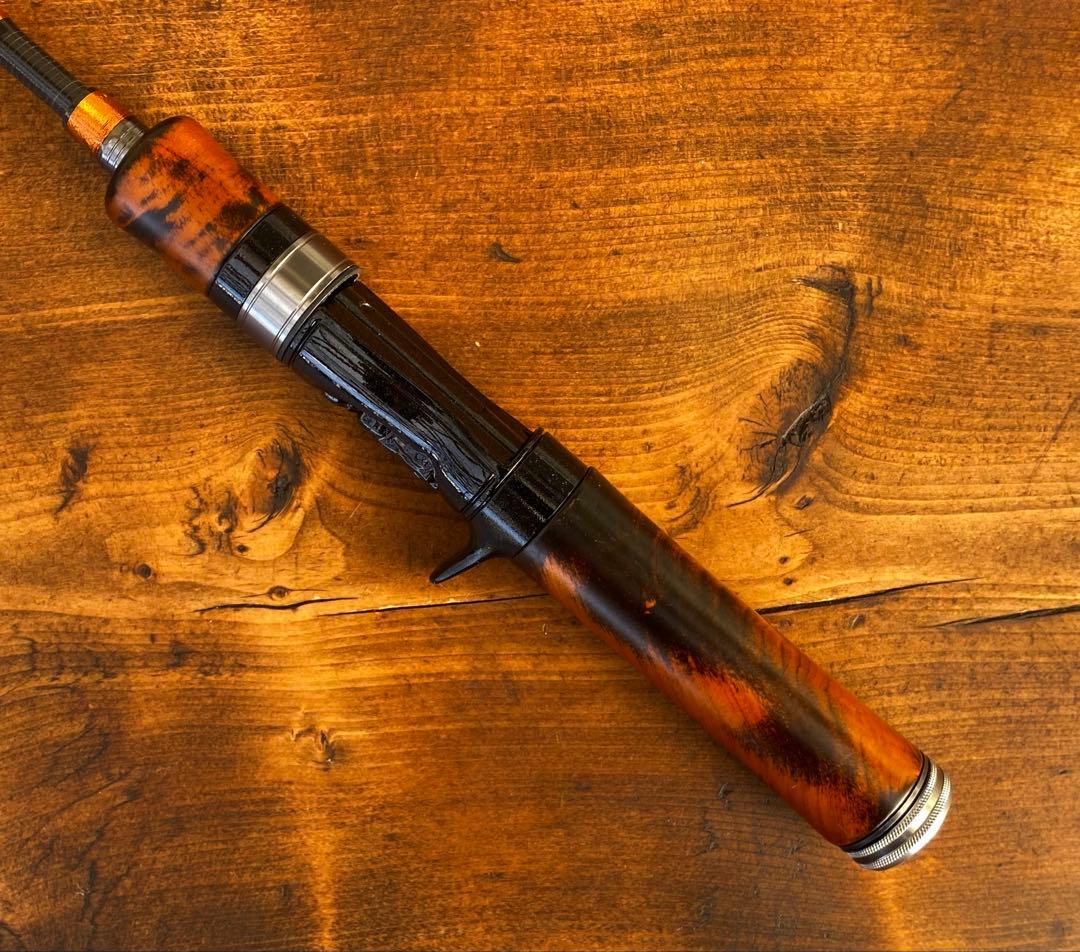 新品未使用　トラウトロッド　4ft9インチ ウッドグリップ　ベイトテレスコロッド