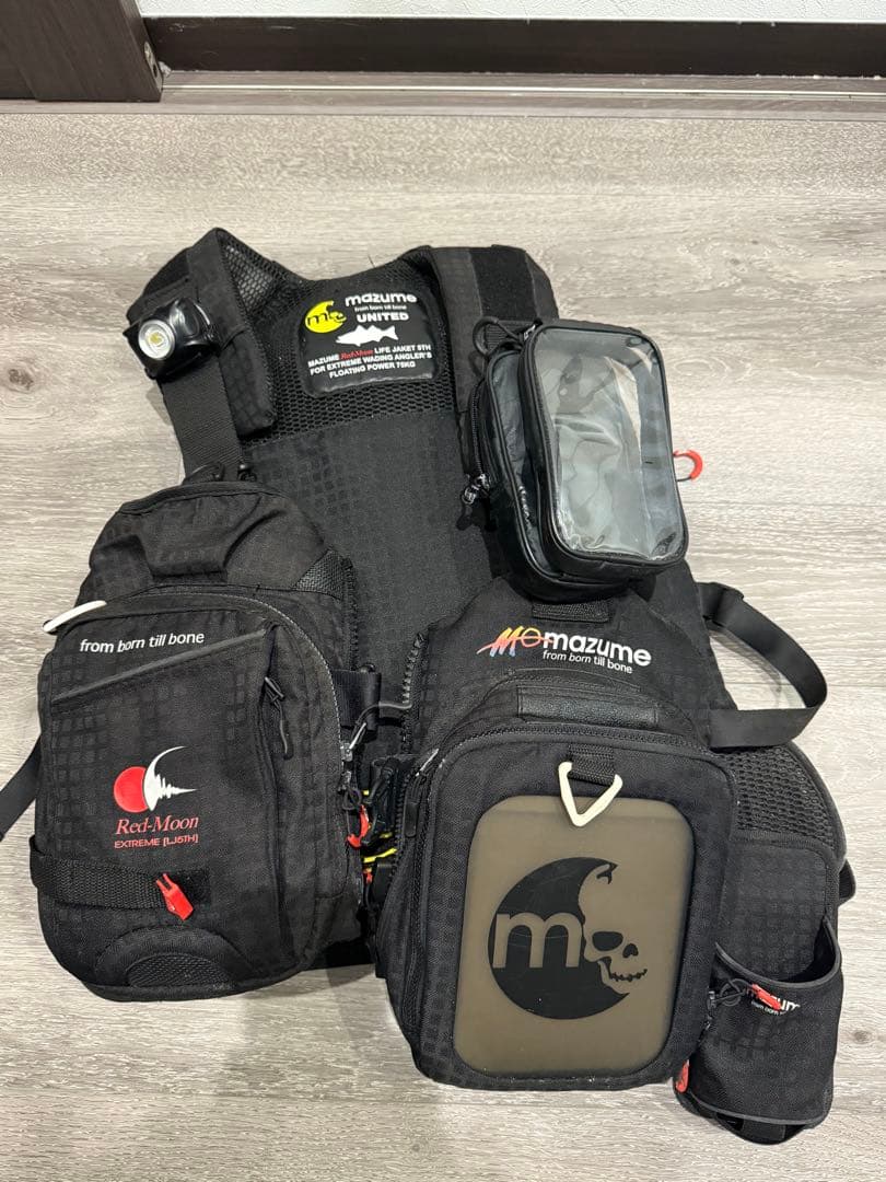 t*n様 mazume マズメ　ブラック フィッシングベスト