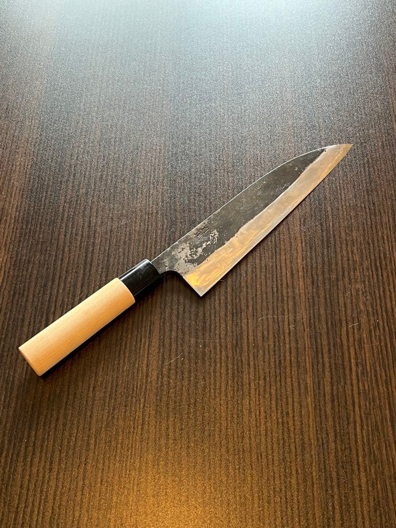 両刃牛刀 21.5cm 銘:貞道