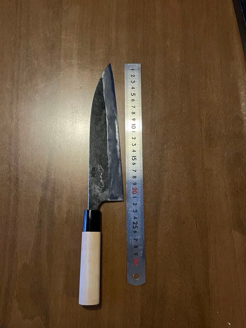 両刃牛刀 21.5cm 銘:貞道