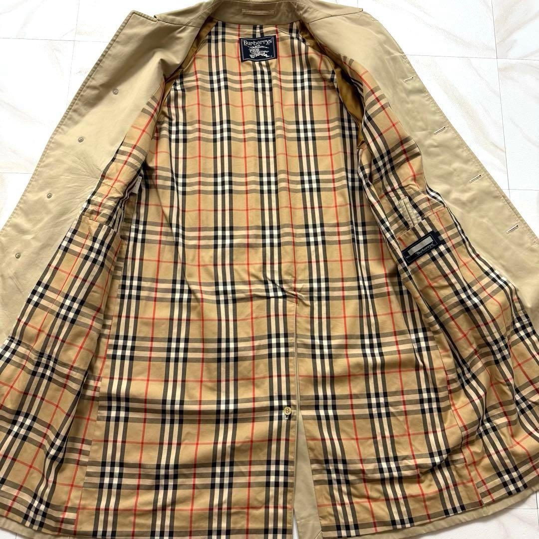 Burberry's ステンカラーコート ノバチェック 比翼 ベージュ