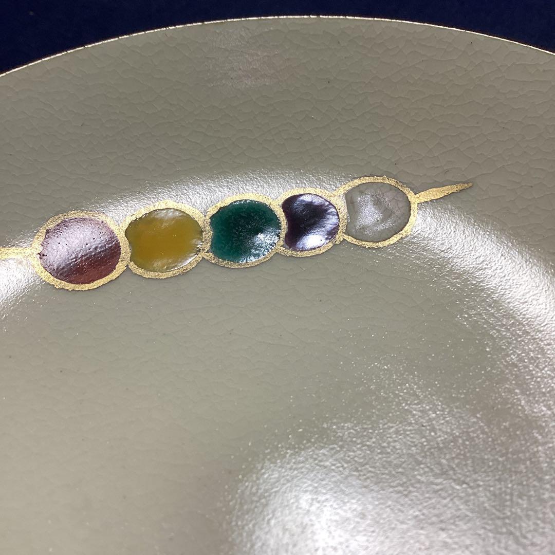 京焼都踊り小皿10客　　新品未使用