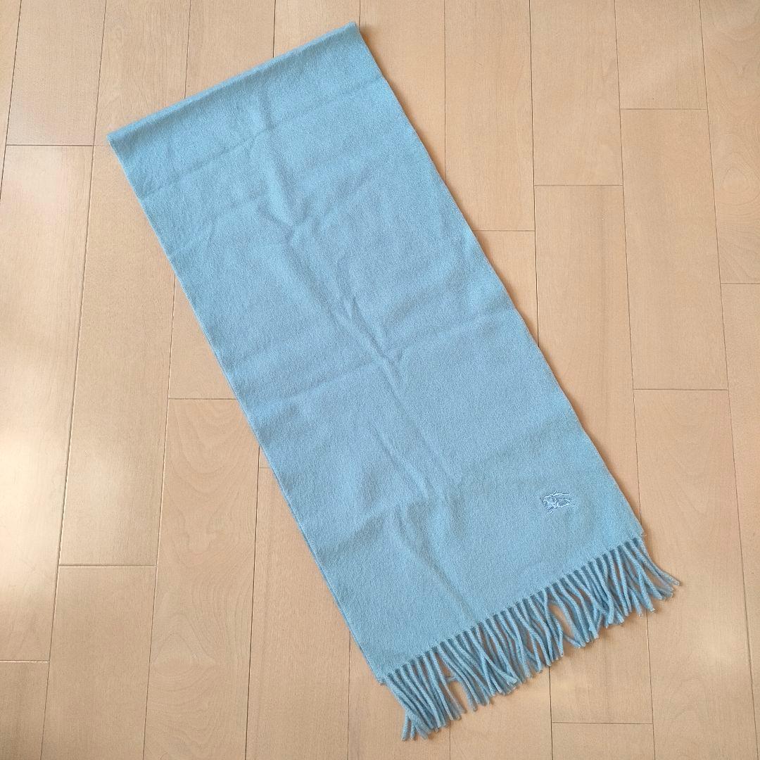 み*ー様 BURBERRY バーバリー マフラー カシミヤ 100% 刺繍 日本