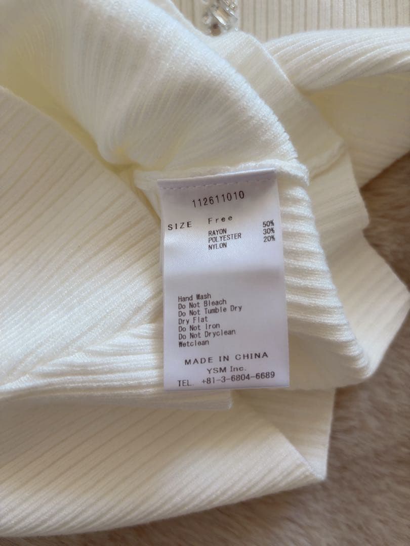 Darich リボンビジューアメスリニットトップス