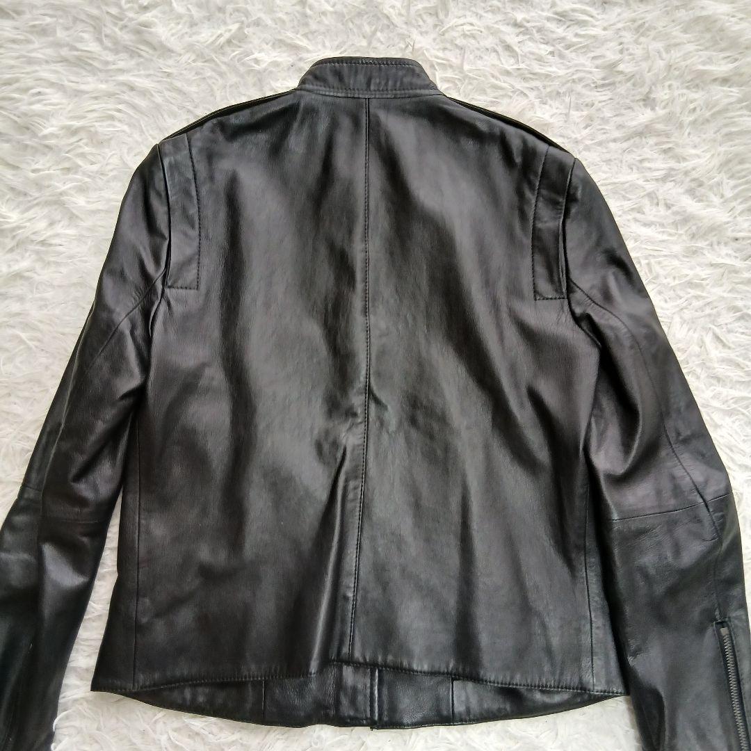 【極美品】【Theory】現行タグ　ラムレザーシングルライダースレザージャケット