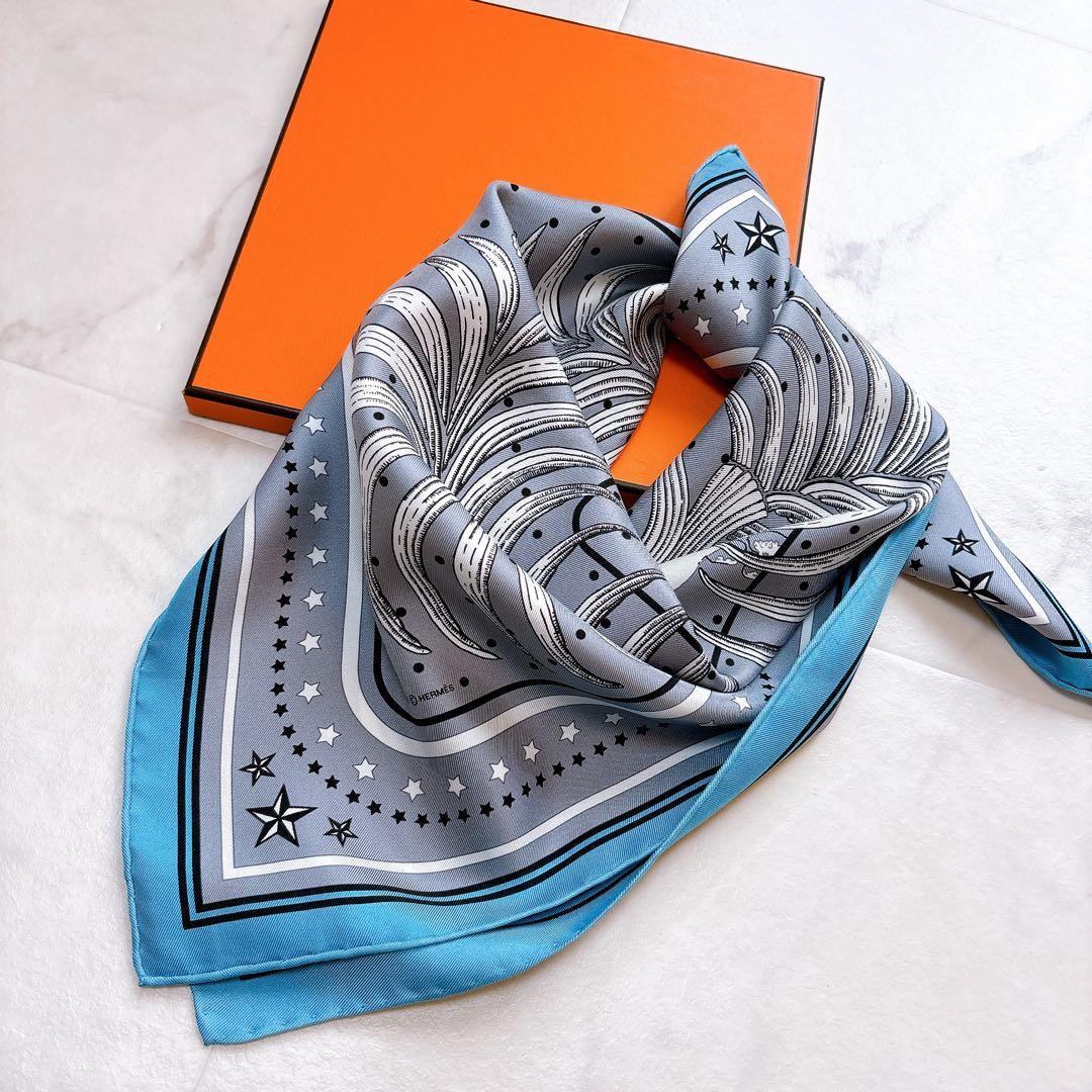 【美品】エルメス　カレ55 　王者の虎　タイガーロイヤル　シルクスカーフ