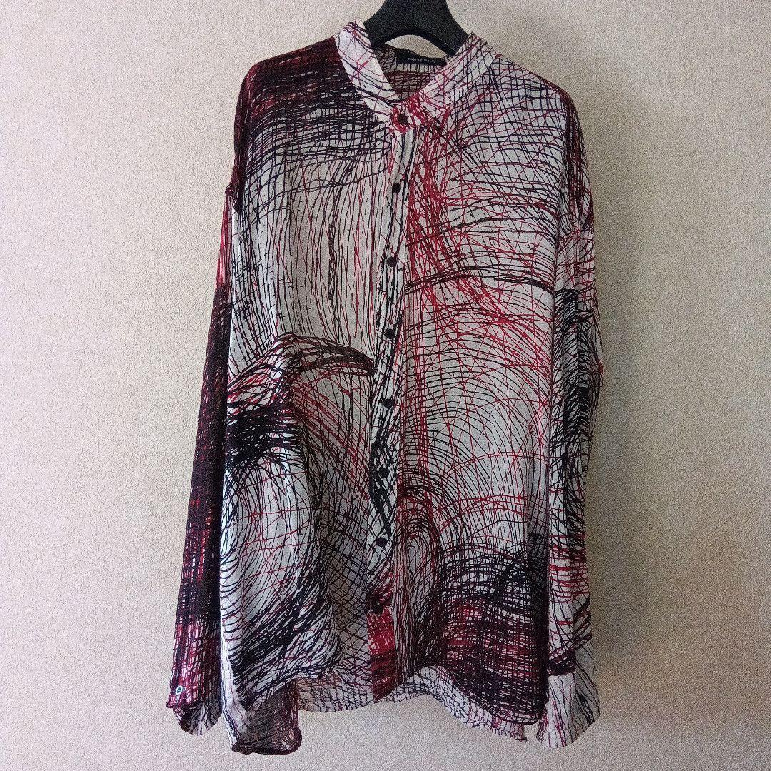 DISTORTION３ ノーカラーシャツ