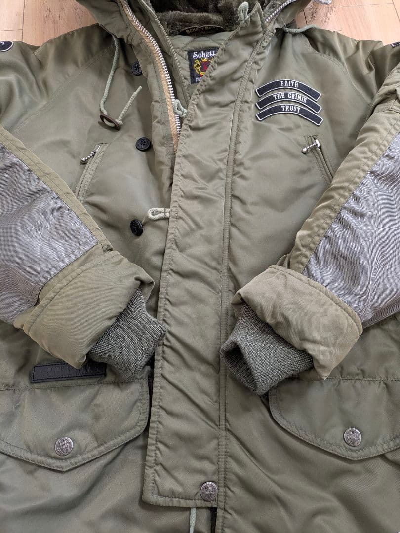 Schott × CRIMIE コラボ N-3B フライトジャケット S