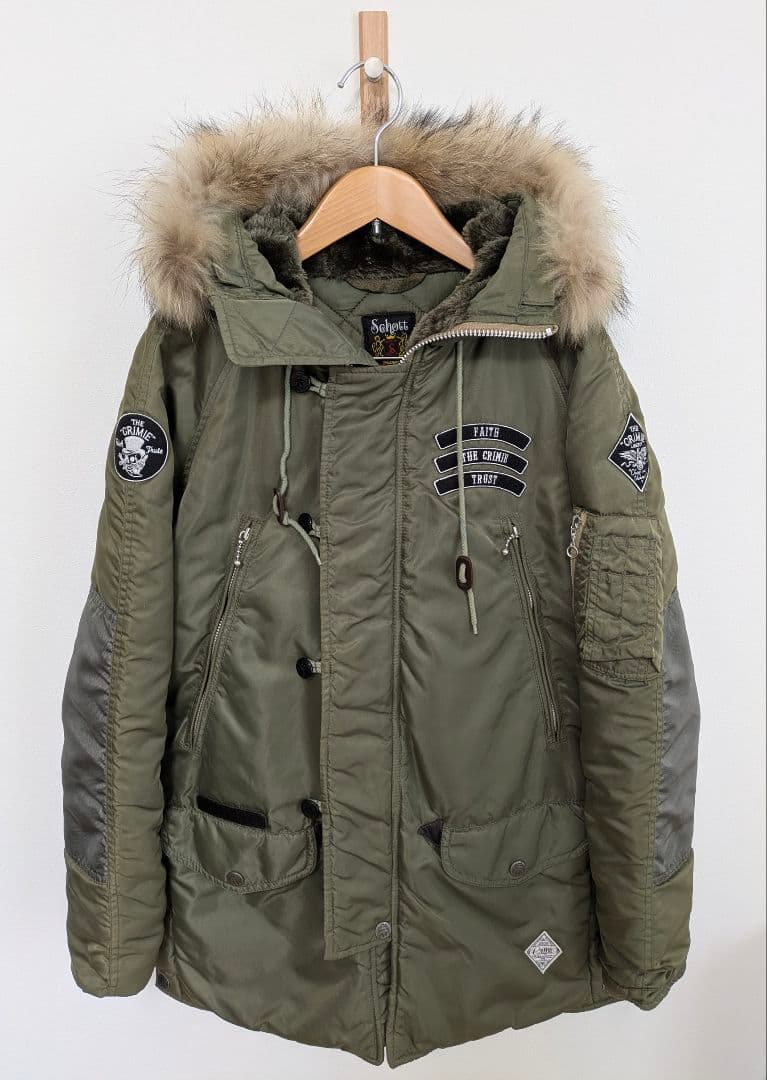 Schott × CRIMIE コラボ N-3B フライトジャケット S