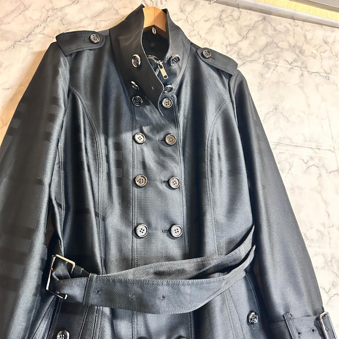 【２XL】 バーバリー ロンドン トレンチコート ダブルボタン シャドーチェック