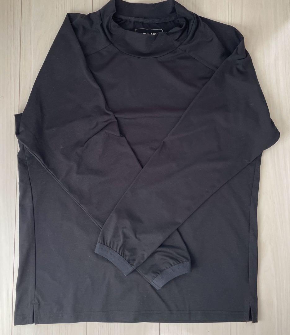 and per se＆Golf 3Dモックネック長袖シャツ M