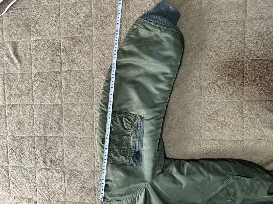 90s アメリカ製　MA-1フライトジャケット オリーブグリーン