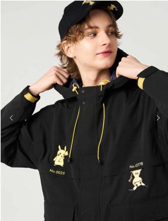 ★新品タグ付き★グラニフ ポケモン ピカチュウ かくれんぼ マウンテンパーカー