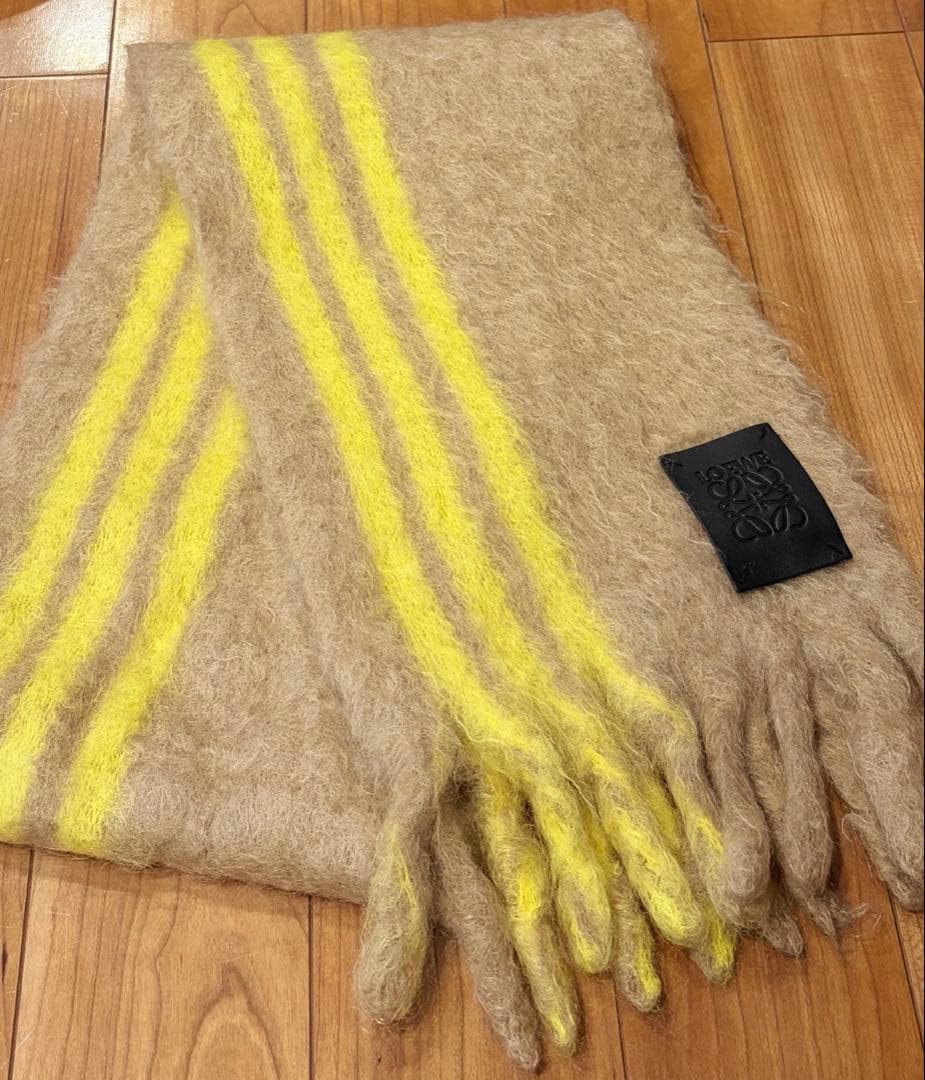 LOEWE ロエベ　モヘア　ウール　アナグラム　マフラー