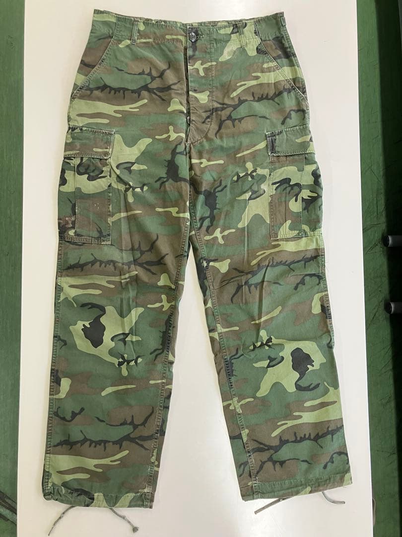 米軍実物 60's ERDL ノンリップ ファティーグパンツ M-R
