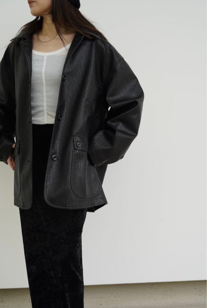 Eco leather jacket エコレザージャケット