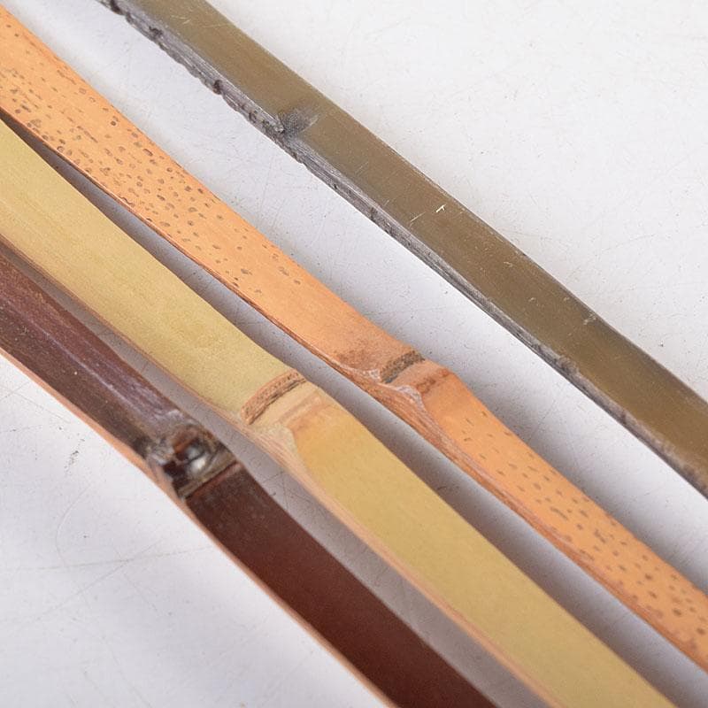 茶道具　若松文　黒楽茶碗　宗室　茶杓　三本　匙　一本　時代箱付　M　R8692B