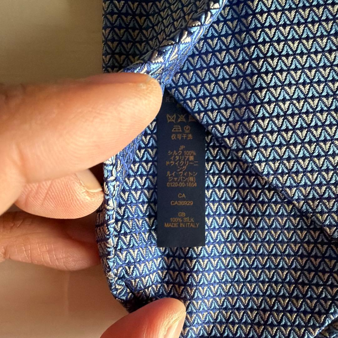 LOUIS VUITTON ネクタイ ブルー