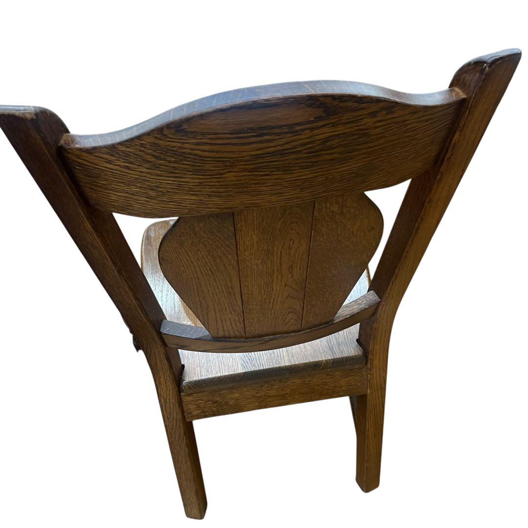 美品　起立木工　オランダ製　オーク無垢　2脚セッ