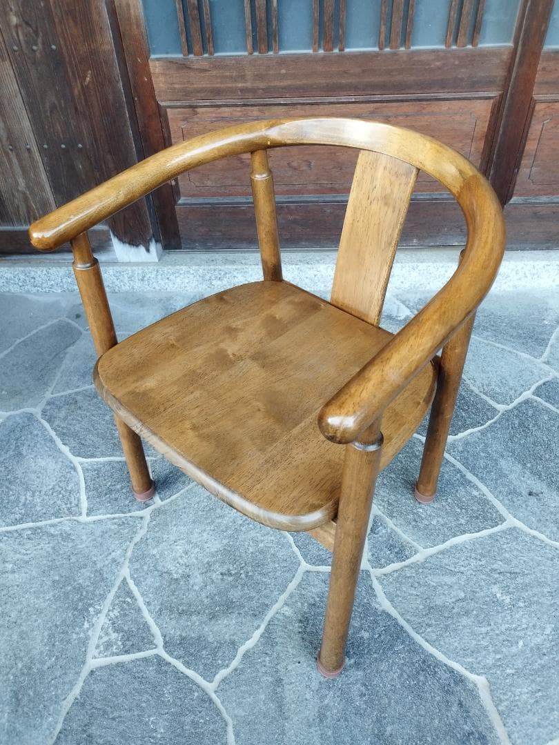 無垢　木製　ダイニングチェア　レトロカントリー　①